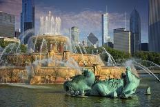 USA, ILlinois, Chicago, Buckingham Fountain in Downtown Chicago-Petr Bednarik-Photographic Print