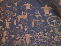 USA, Utah, Newspaper Rock. Ancient Petroglyphs-Petr Bednarik-Photographic Print