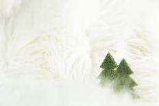 Two Christmas Trees in Stylised Winter Landscape - Softy and Softly-Petra Daisenberger-Photographic Print