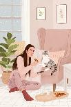 Cat Yoga-Petra Holíková-Giclee Print