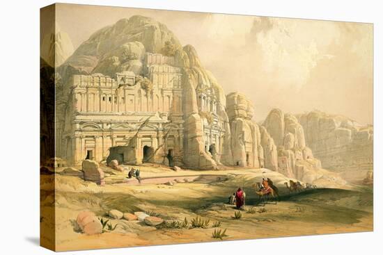 Petra, March 8th 1839, Plate 96 from Volume Iii of 'The Holy Land', Engraved by Louis Haghe-David Roberts-Stretched Canvas