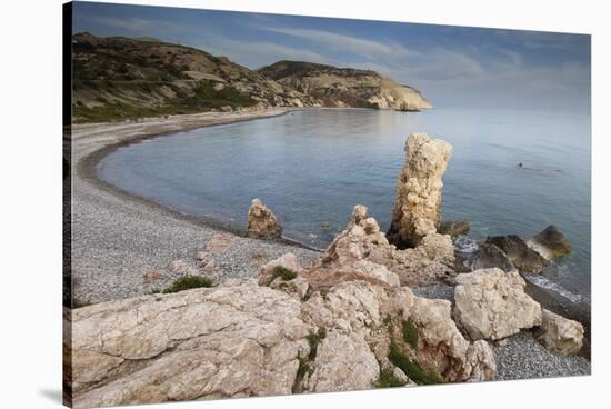 Petra Tou Romiou (Aphrodites Rock) Pissouri Bay, Near Paphos, Cyprus, March 2009-Lilja-Stretched Canvas