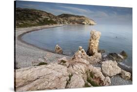 Petra Tou Romiou (Aphrodites Rock) Pissouri Bay, Near Paphos, Cyprus, March 2009-Lilja-Stretched Canvas