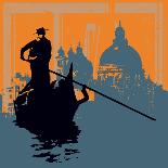 Vintage Budapest Background-Petrafler-Art Print