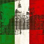 Italian Flag And Venice-Petrafler-Art Print