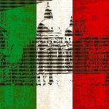 Italian Flag And Venice-Petrafler-Framed Art Print