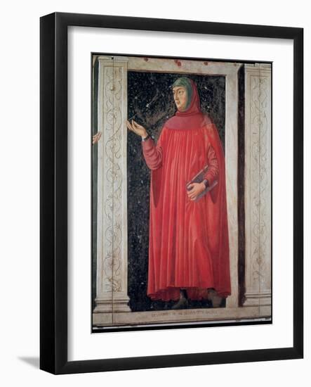 Petrarch (1304-74) from the Villa Carducci Series of Famous Men and Women, circa 1450-Andrea del Castagno-Framed Giclee Print