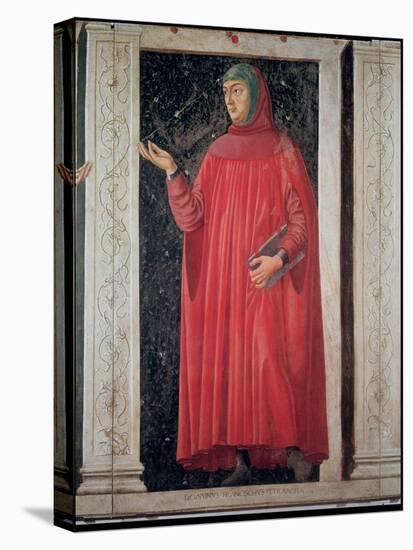 Petrarch (1304-74) from the Villa Carducci Series of Famous Men and Women, circa 1450-Andrea del Castagno-Stretched Canvas