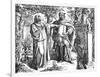 Petrarch and Carl IV-Oscar Pletsch-Framed Art Print