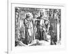 Petrarch and Carl IV-Oscar Pletsch-Framed Art Print