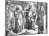 Petrarch and Carl IV-Oscar Pletsch-Mounted Art Print