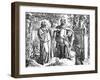 Petrarch and Carl IV-Oscar Pletsch-Framed Art Print