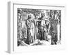 Petrarch and Carl IV-Oscar Pletsch-Framed Art Print