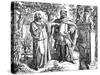 Petrarch and Carl IV-Oscar Pletsch-Stretched Canvas