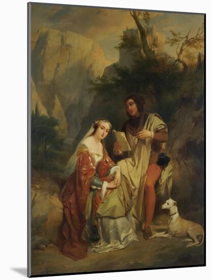 Petrarch and Laura, 1842-Nicaise De Keyser-Mounted Giclee Print