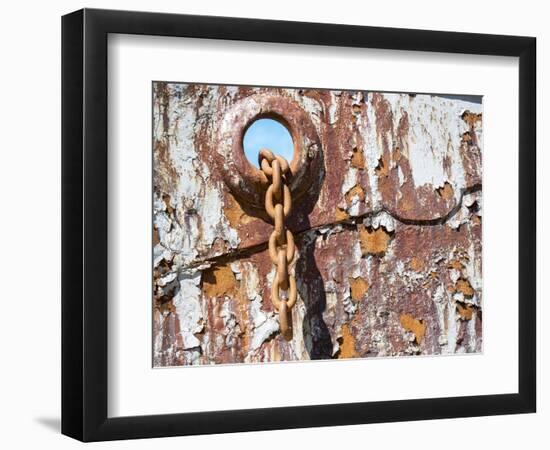 Petrel whale catcher. Grytviken Whaling Station, South Georgia Island-Martin Zwick-Framed Photographic Print