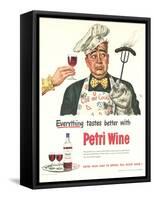 Petri Wine, Cooking BBQ Disasters, USA, 1940-null-Framed Stretched Canvas