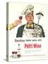 Petri Wine, Cooking BBQ Disasters, USA, 1940-null-Stretched Canvas