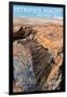 Petrified Forest National Park, Arizona - Daytime Close Up-Lantern Press-Framed Art Print