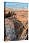 Petrified Forest National Park, Arizona - Daytime Close Up-Lantern Press-Stretched Canvas