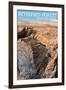 Petrified Forest National Park, Arizona - Daytime Close Up-Lantern Press-Framed Art Print