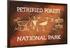 Petrified Forest National Park, Arizona - Petroglyphs-Lantern Press-Framed Art Print