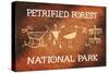 Petrified Forest National Park, Arizona - Petroglyphs-Lantern Press-Stretched Canvas