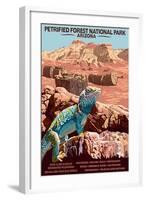 Petrified Forest National Park - Arizona-Lantern Press-Framed Art Print