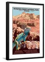 Petrified Forest National Park - Arizona-Lantern Press-Framed Art Print