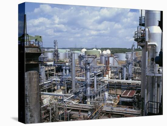 Petro-Chemical Plant-Hans Peter Merten-Stretched Canvas