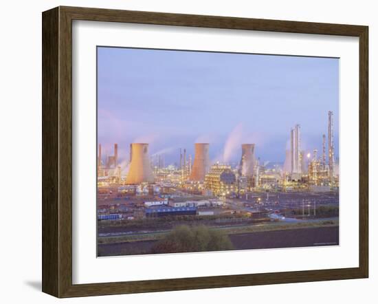 Petrochemcials Plant, Grangemouth, Falkirk, Stirlingshire, Scotland, UK-Roy Rainford-Framed Photographic Print