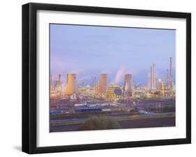 Petrochemcials Plant, Grangemouth, Falkirk, Stirlingshire, Scotland, UK-Roy Rainford-Framed Photographic Print