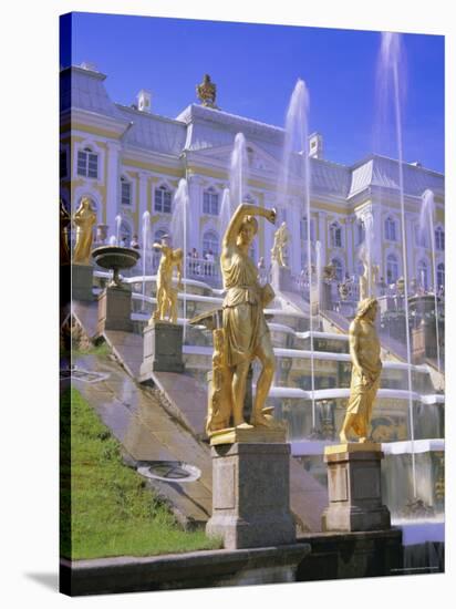 Petrodvorets (Peterhof) (Summer Palace), Near St. Petersburg, Russia, Europe-Gavin Hellier-Stretched Canvas