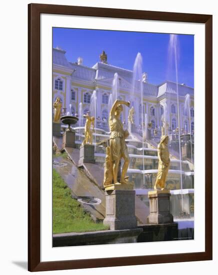 Petrodvorets (Peterhof) (Summer Palace), Near St. Petersburg, Russia, Europe-Gavin Hellier-Framed Photographic Print