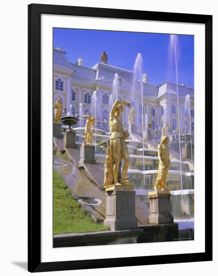 Petrodvorets (Peterhof) (Summer Palace), Near St. Petersburg, Russia, Europe-Gavin Hellier-Framed Photographic Print