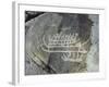 Petroglyph, Boat-Axe culture, pre-Viking, Bohuslan, Sweden, Bronze Age-Werner Forman-Framed Photographic Print