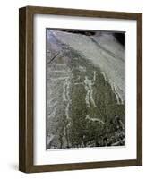 Petroglyph, Boat-Axe culture, pre-Viking, Bohuslan, Sweden, Bronze Age-Werner Forman-Framed Photographic Print