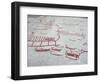 Petroglyph, Boat-Axe culture, pre-Viking, Vitlycke, Bohuslan, Sweden, Bronze Age-Werner Forman-Framed Photographic Print