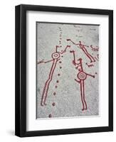 Petroglyph, Boat-Axe culture, pre-Viking, Vitlycke, Bohuslan, Sweden, Bronze Age-Werner Forman-Framed Premium Photographic Print