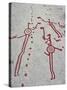 Petroglyph, Boat-Axe culture, pre-Viking, Vitlycke, Bohuslan, Sweden, Bronze Age-Werner Forman-Stretched Canvas