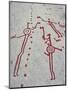 Petroglyph, Boat-Axe culture, pre-Viking, Vitlycke, Bohuslan, Sweden, Bronze Age-Werner Forman-Mounted Photographic Print