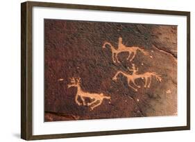 Petroglyph, Canyon De Chelly National Monument, Chinle, Arizona, USA-Michel Hersen-Framed Photographic Print