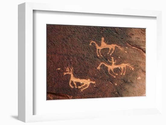 Petroglyph, Canyon De Chelly National Monument, Chinle, Arizona, USA-Michel Hersen-Framed Photographic Print