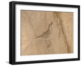 Petroglyph, Chaco Culture Nat'l Historical Park, UNESCO World Heritage Site, New Mexico, USA-James Hager-Framed Photographic Print