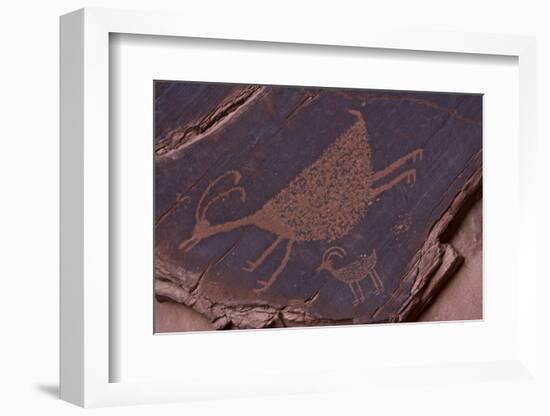 Petroglyph, Monument Valley Navajo Tribal Park, Arizona-Michel Hersen-Framed Photographic Print