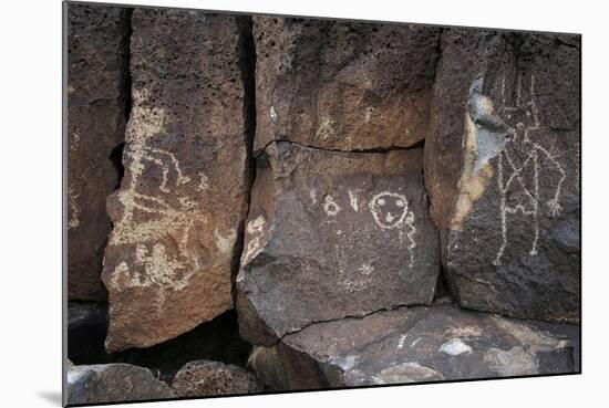 Petroglyph National Monument, Petroglyphs, New Mexico, USA-null-Mounted Giclee Print