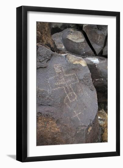 Petroglyph National Monument, Petroglyphs, New Mexico, USA-null-Framed Giclee Print