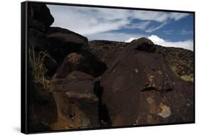 Petroglyph National Monument, Petroglyphs, New Mexico, USA-null-Framed Stretched Canvas