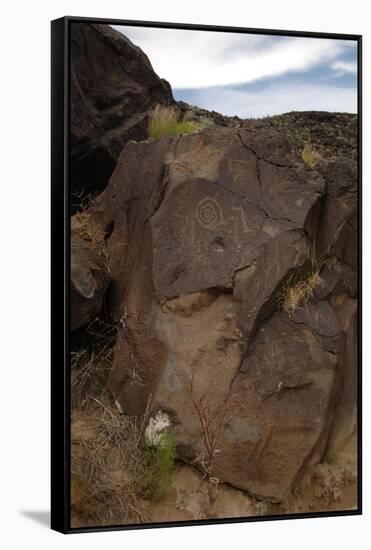 Petroglyph National Monument, Petroglyphs, New Mexico, USA-null-Framed Stretched Canvas