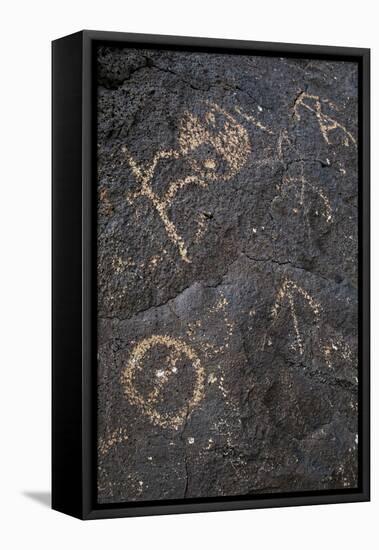 Petroglyph National Monument, Petroglyphs, New Mexico, USA-null-Framed Stretched Canvas